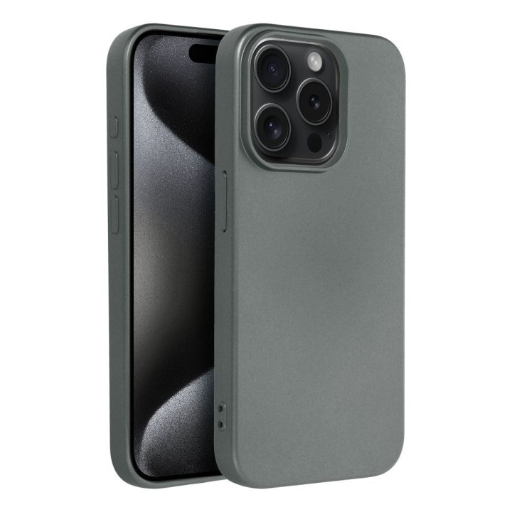 Etui na iPhone 15 PRO Metallic szare