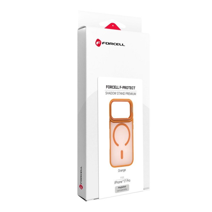 Чохол для iPhone 18 Pro / 17 Pro Forcell F-Protect Shadow Stand Premium сумісний з MagSafe orange 0INT