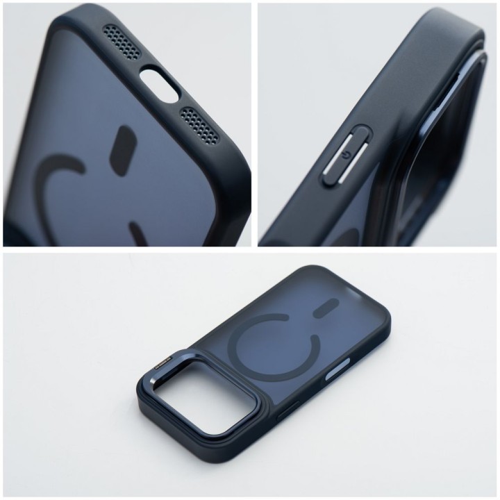 Case for iPhone 18 Pro Max / 17 Pro Max Forcell F-Protect Shadow Stand Premium MagSafe compatible navy blue 0INT