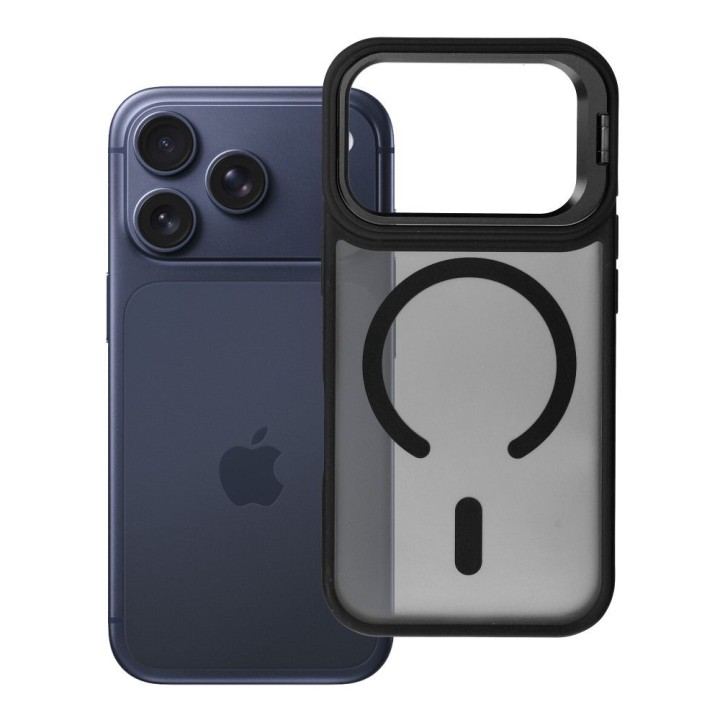 Case for iPhone 18 Pro / 17 Pro Forcell F-Protect Shadow Stand Premium MagSafe compatible black 0INT