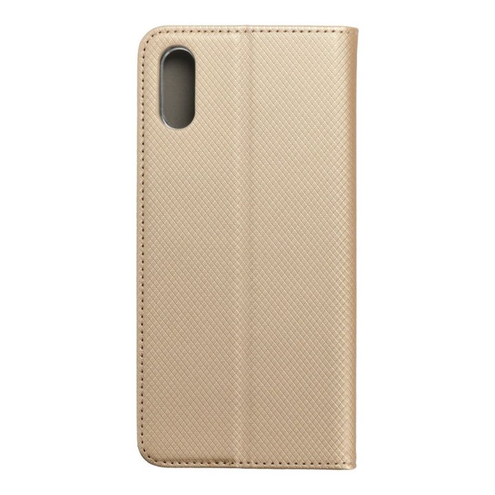 Чехол с клапаном для Xiaomi Redmi 9A Smart Case Book золотой