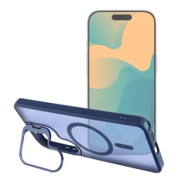 Case for Samsung A37 Forcell F-Protect Shadow Stand Premium MagSafe compatible navy blue 0INT