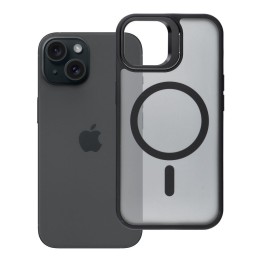 Case for iPhone 15 Forcell F-Protect Shadow Stand Premium MagSafe compatible black 0INT