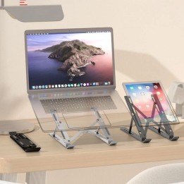Підставка під ноутбук регульована ART P24 алюмінієва