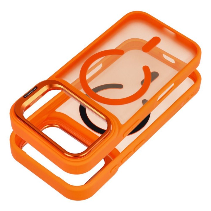 Case for iPhone 18 Pro Max / 17 Pro Max Forcell F-Protect Shadow Stand Premium compatible with MagSafe orange 0INT