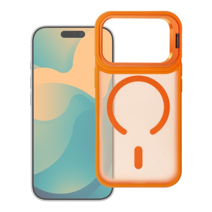 Чехол для iPhone 18 Pro Max / 17 Pro Max Forcell F-Protect Shadow Stand Premium совместимый с MagSafe orange 0INT