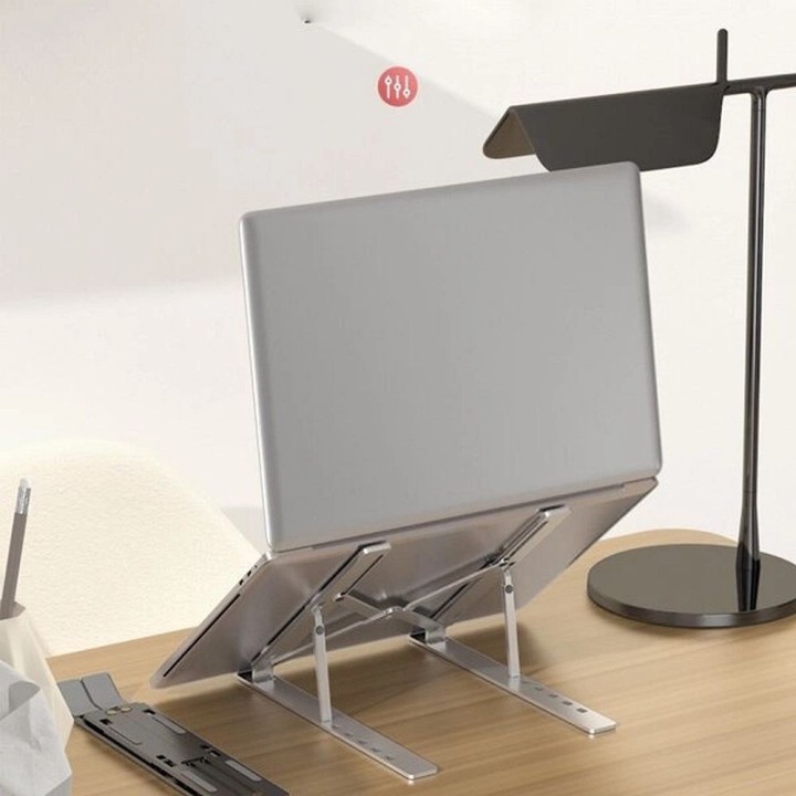 Adjustable laptop stand ART P24 aluminium