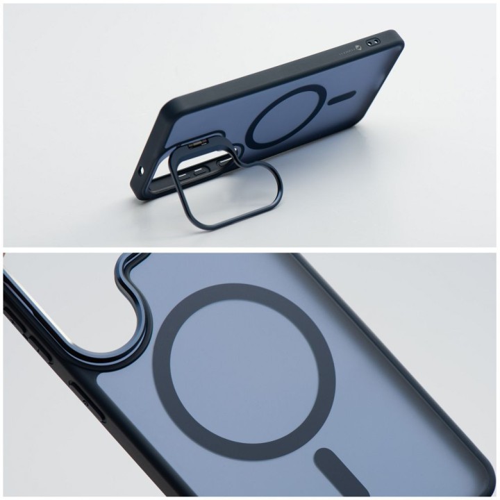 Case for Samsung A57 Forcell F-Protect Shadow Stand Premium compatible with MagSafe navy blue 0INT