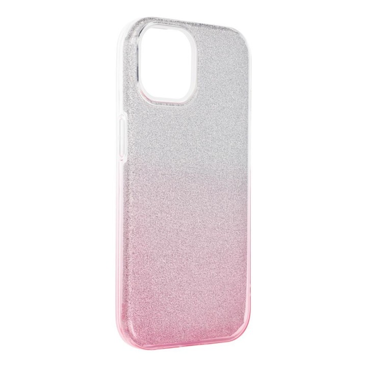 Case for iPhone 15 Shining transparent pink