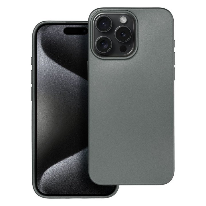 Чехол для iPhone 15 PRO MAX Metallic серый