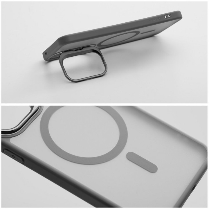 Case for Samsung A57 Forcell F-Protect Shadow Stand Premium compatible with MagSafe grey 0INT