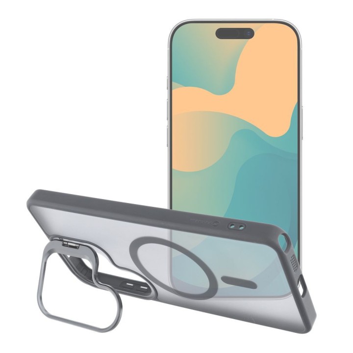 Case for Samsung A57 Forcell F-Protect Shadow Stand Premium MagSafe compatible grey 0INT
