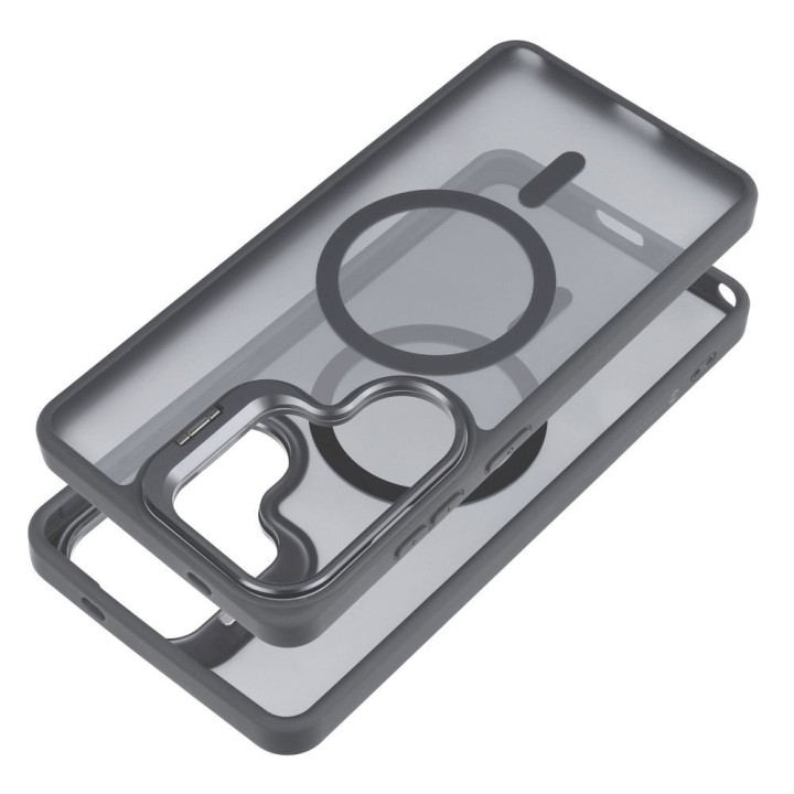Case for Samsung A57 Forcell F-Protect Shadow Stand Premium compatible with MagSafe grey 0INT