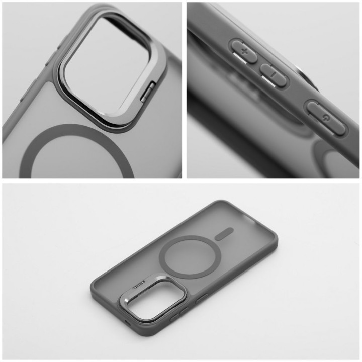 Case for Samsung A57 Forcell F-Protect Shadow Stand Premium MagSafe compatible grey 0INT