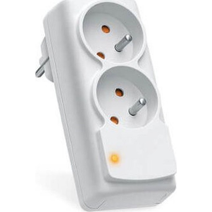 Power strip 2 socket ACAR Mini AGD 16A grey