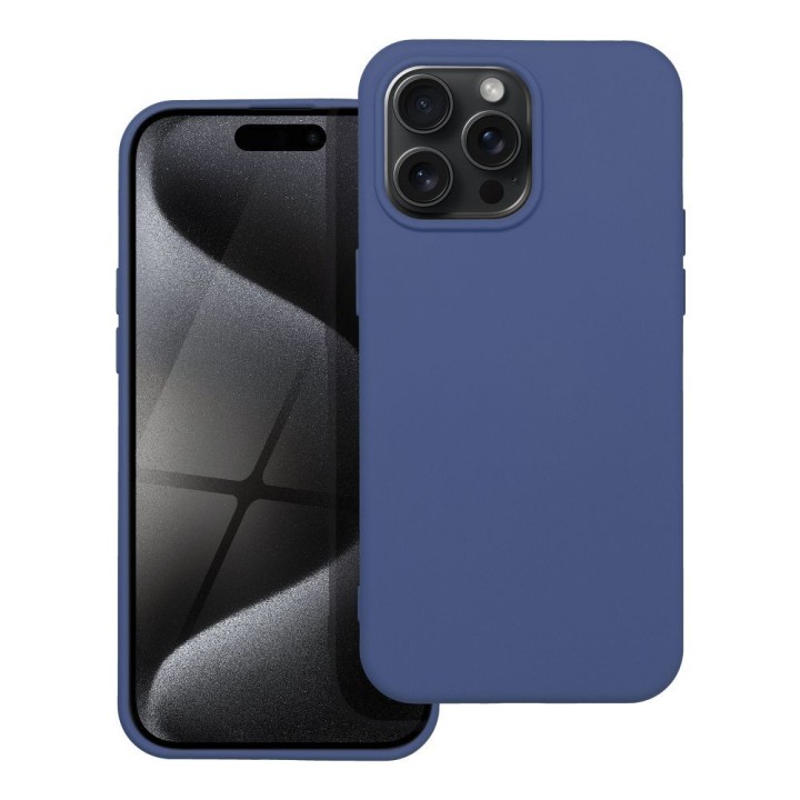 Чехол для iPhone 15 PRO MAX Silicone синий