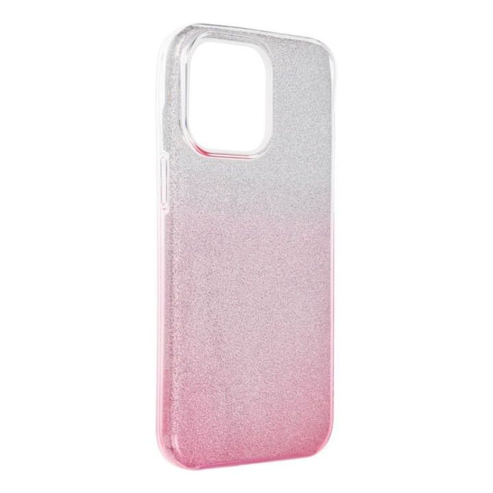 Etui na iPhone 15 PRO MAX Shining transparentne różowe