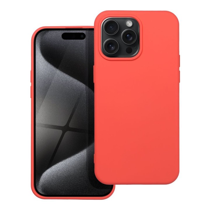 Чехол для iPhone 15 PRO MAX Silicone персиковый