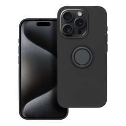 Чохол для iPhone 15 PRO Silicone Ring чорний