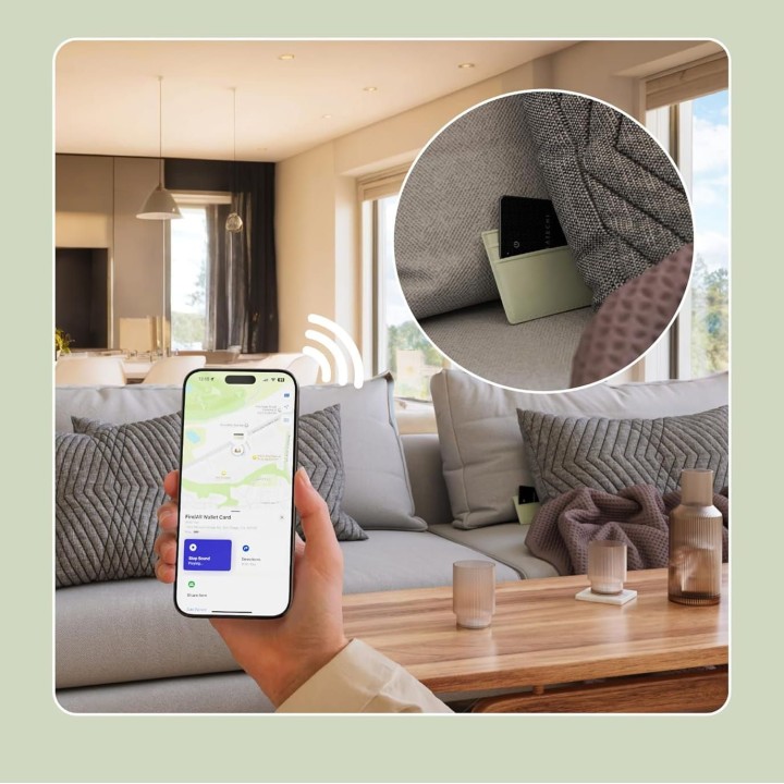 Трекер, совместимый с Apple Find My Satechi FindAll Wallet Card, в форме карты ST-LFAWCK черный