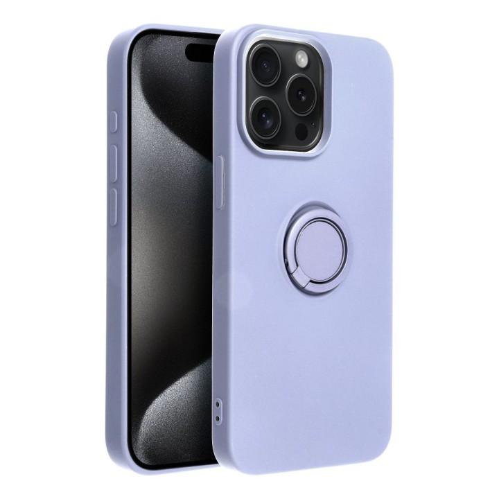Чехол для iPhone 15 PRO MAX Silicone Ring фиолетовый