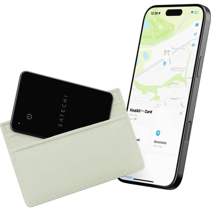 Трекер, сумісний із Apple Find My Satechi FindAll Wallet Card, у формі картки ST-LFAWCK чорний