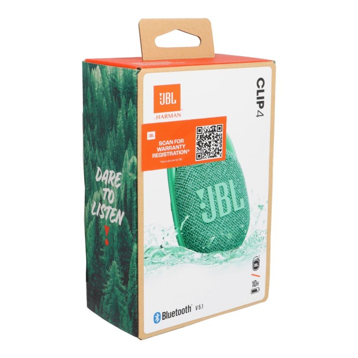 Speaker wireless 5W 10h JBL CLIP 4 ECO green