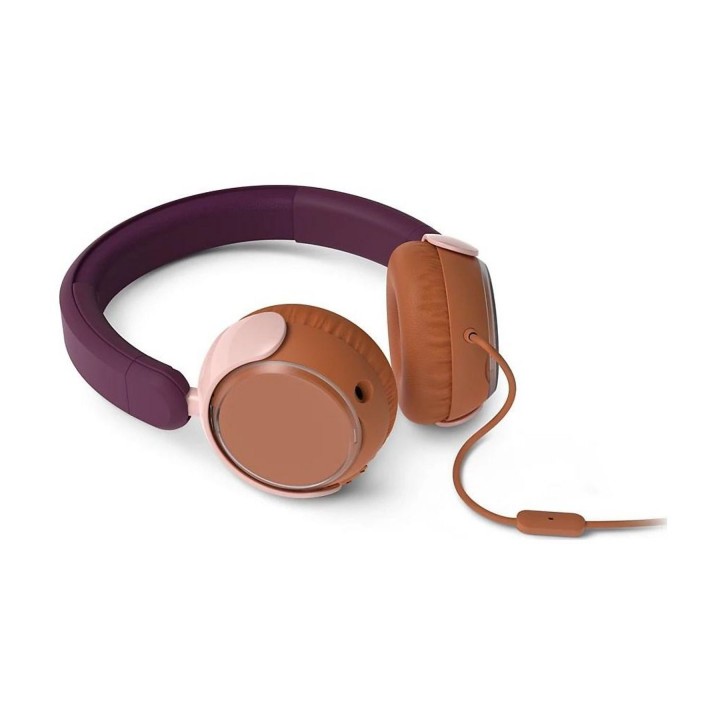 Проводные накладные наушники Jack 3,5 mm Philips для детей TAK2000MP/00 фиолетовые