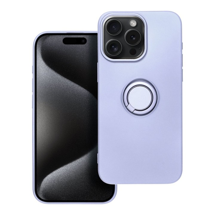 Чехол для iPhone 15 PRO MAX Silicone Ring фиолетовый