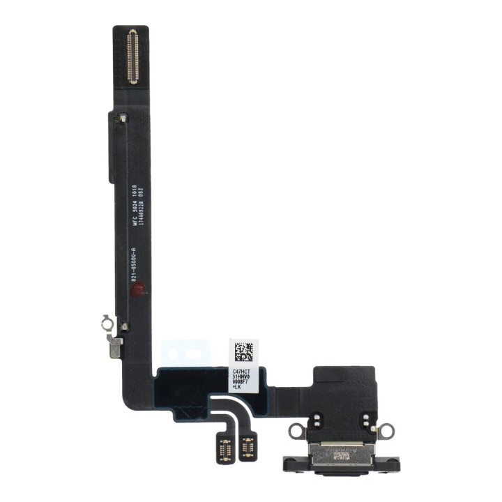 Шлейф зарядки USB для IPHONE 16 Pro Max черный (демонтаж)
