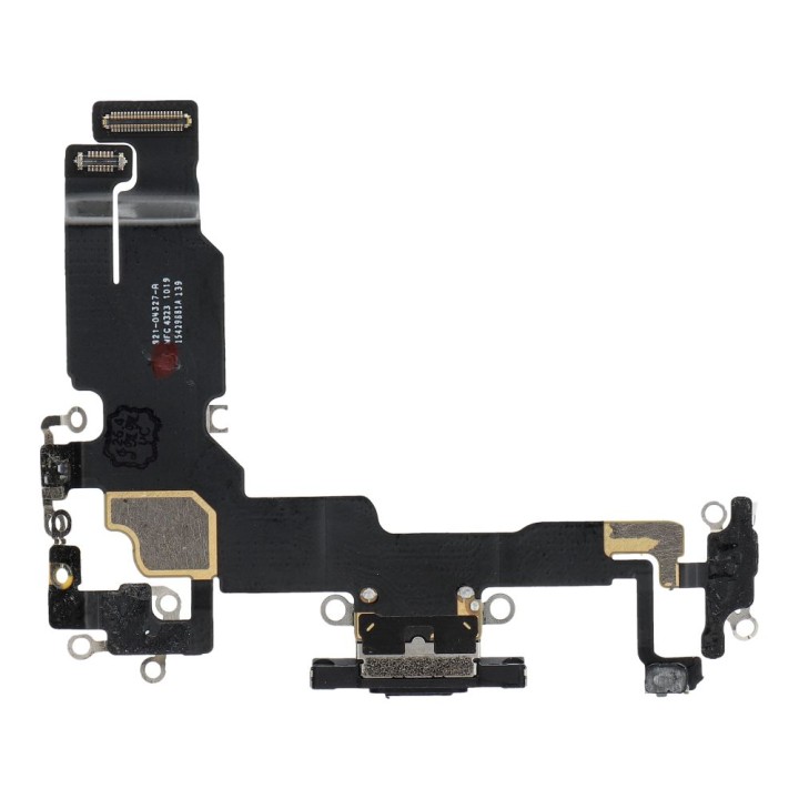 USB charging flex cable for IPHONE 15 black (pulled)