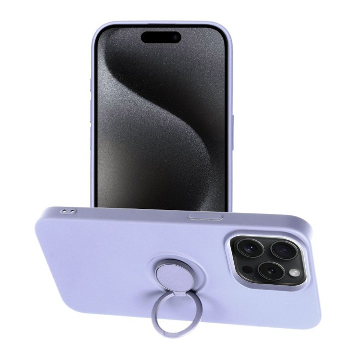 Чохол для iPhone 15 PRO MAX Silicone Ring фіолетовий