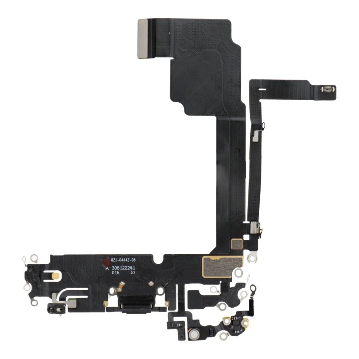 Шлейф зарядки USB для IPHONE 15 Pro Max чорний (демонтаж)