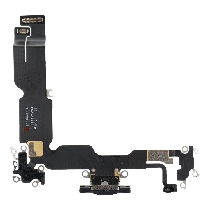 USB charging flex cable for IPHONE 15 Plus black (pulled)