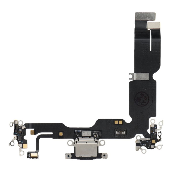 Шлейф зарядки USB для IPHONE 15 Plus чорний (демонтаж)