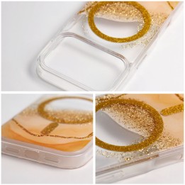 Etui na iPhone 17 Pro / 18 Pro (low camera edge) Golden zgodne z MagSafe złote