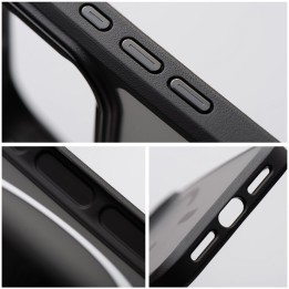 Etui na iPhone 16 Forcell F-Protect Smoke Hybrid Premium zgodne z MagSafe czarne 0INT