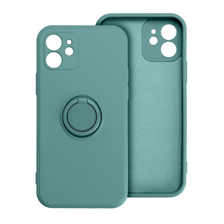 Чохол для iPhone 15 PRO Silicone Ring зелений