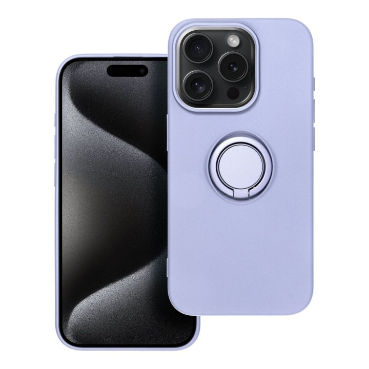 Чехол для iPhone 15 PRO Silicone Ring фиолетовый