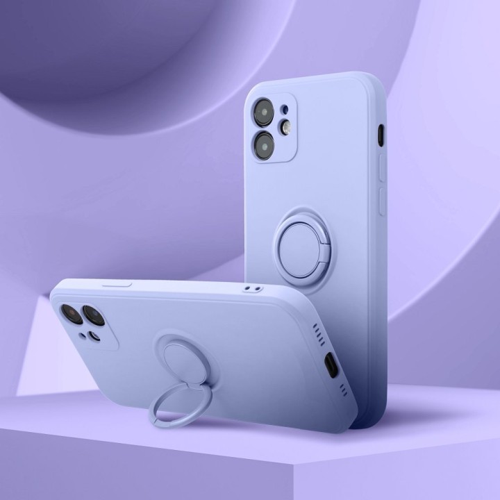Чохол для iPhone 15 PRO Silicone Ring фіолетовий