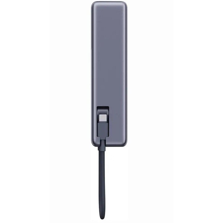 Powerbank Xiaomi 10000 mAh QC PD 165W z wbudowanym kablem USB C PB1165MI z wyświetlaczem LED szary
