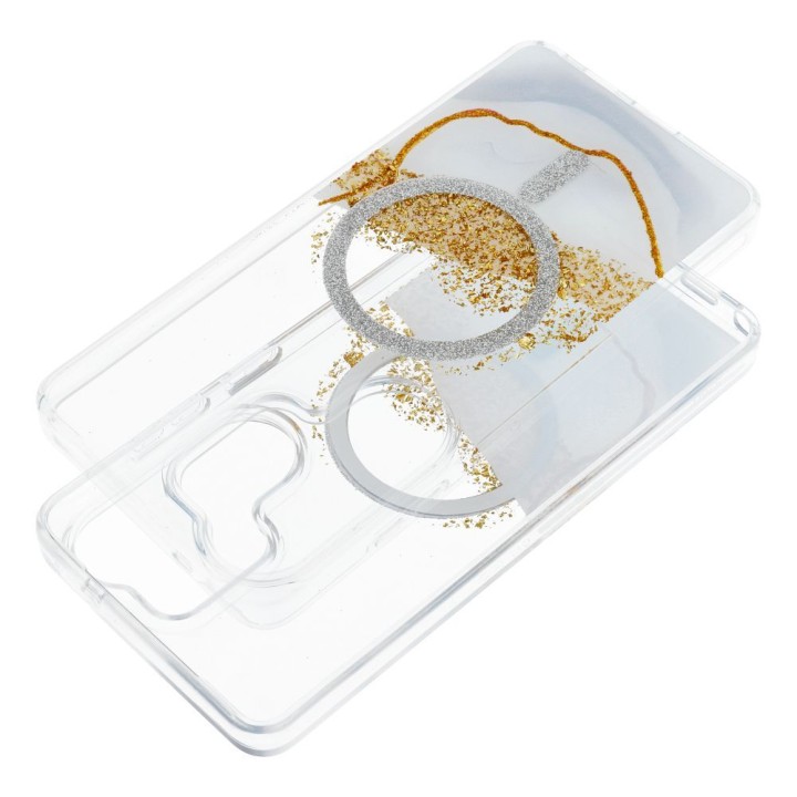 Чехол для Samsung S26 Golden совместимый с MagSafe черный