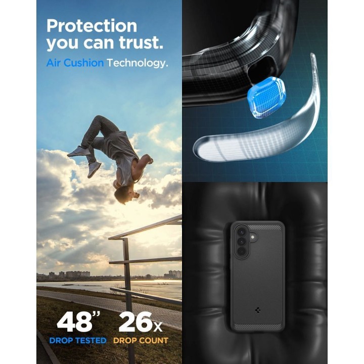 Чохол для Samsung A57 5G Spigen Tough Armor чорний