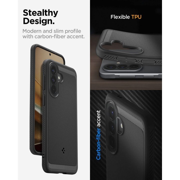 Чохол для Samsung A57 5G Spigen Tough Armor чорний