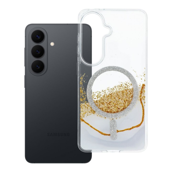 Case for Samsung S26 Golden MagSafe compatible white