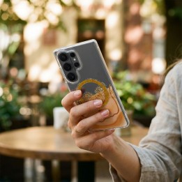 Чехол для Samsung S26 Golden совместимый с MagSafe золотой