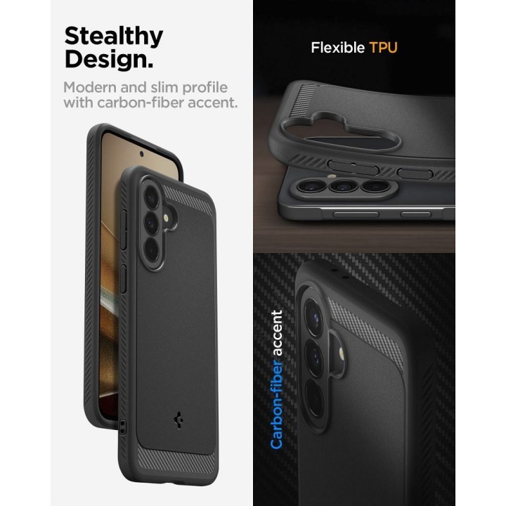 Чохол для Samsung A37 5G Spigen Rugged Armor чорний