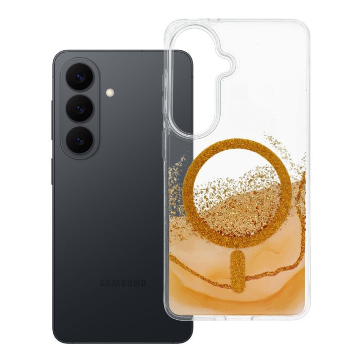 Чохол для Samsung S26 Golden сумісний із MagSafe золотий