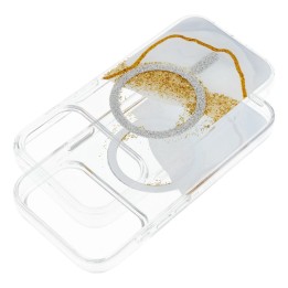 Чохол для iPhone 17 Golden сумісний з MagSafe білий