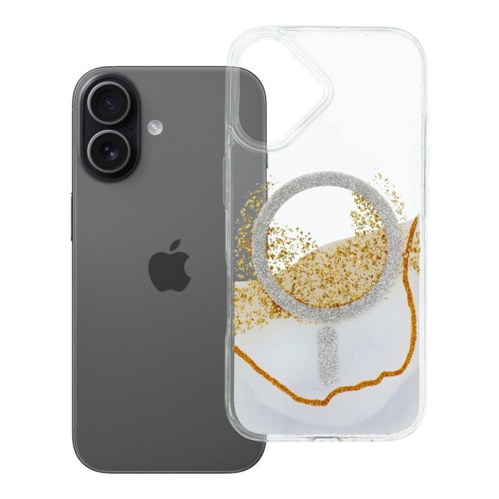 Case for iPhone 17 Golden MagSafe compatible white